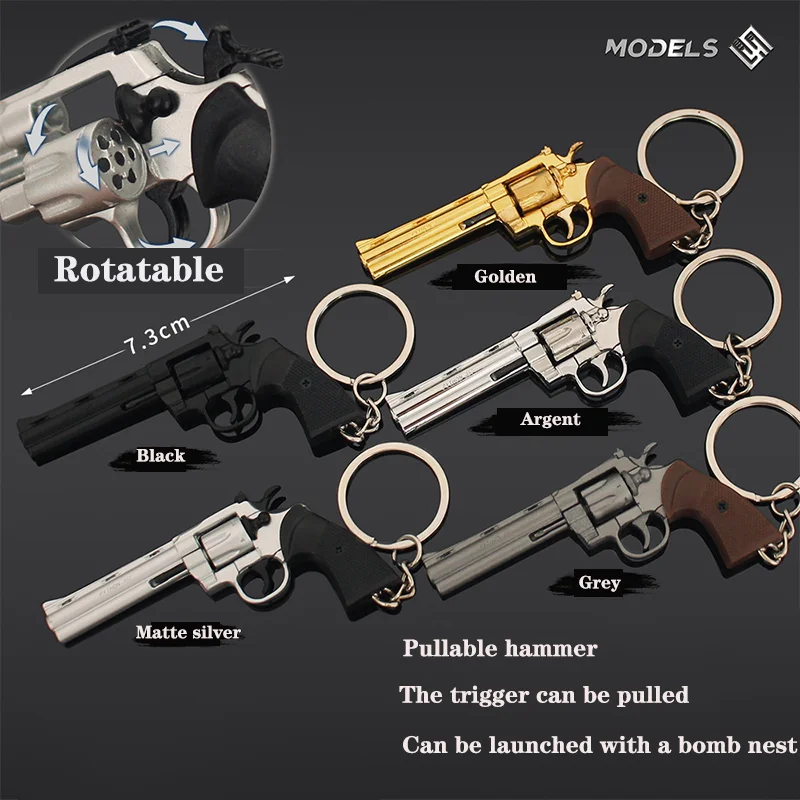 LLavero de pistola de Metal de - Model Kit Revolver reseña y precio