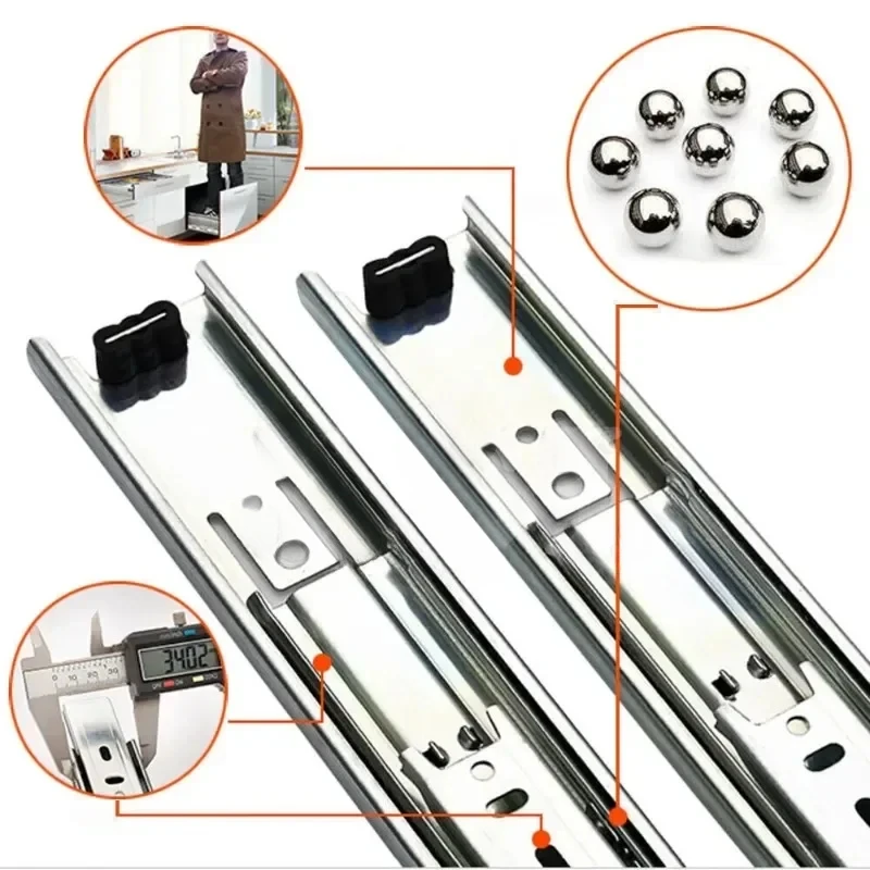2 Piezas Rieles de Cajón de Tr - Model Kit Runner Organizer reseña y precio