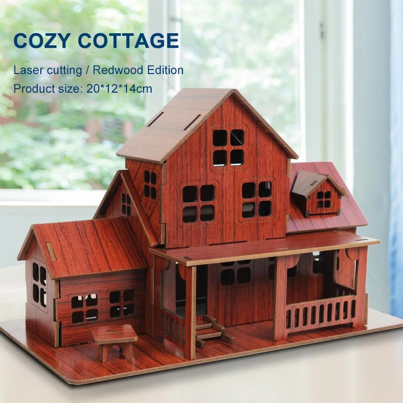 Rompecabezas 3D de madera: Kit - Model Kit House reseña y precio