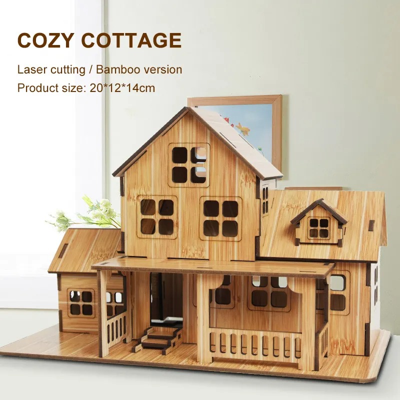 Rompecabezas 3D de madera: Kit - Model Kit House reseña y precio