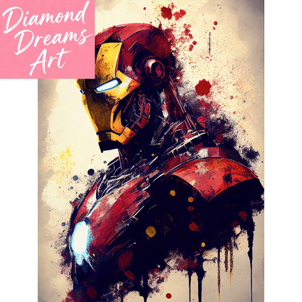 Set de Pintura de Diamantes DI - Model Kit Iron Man reseña y precio