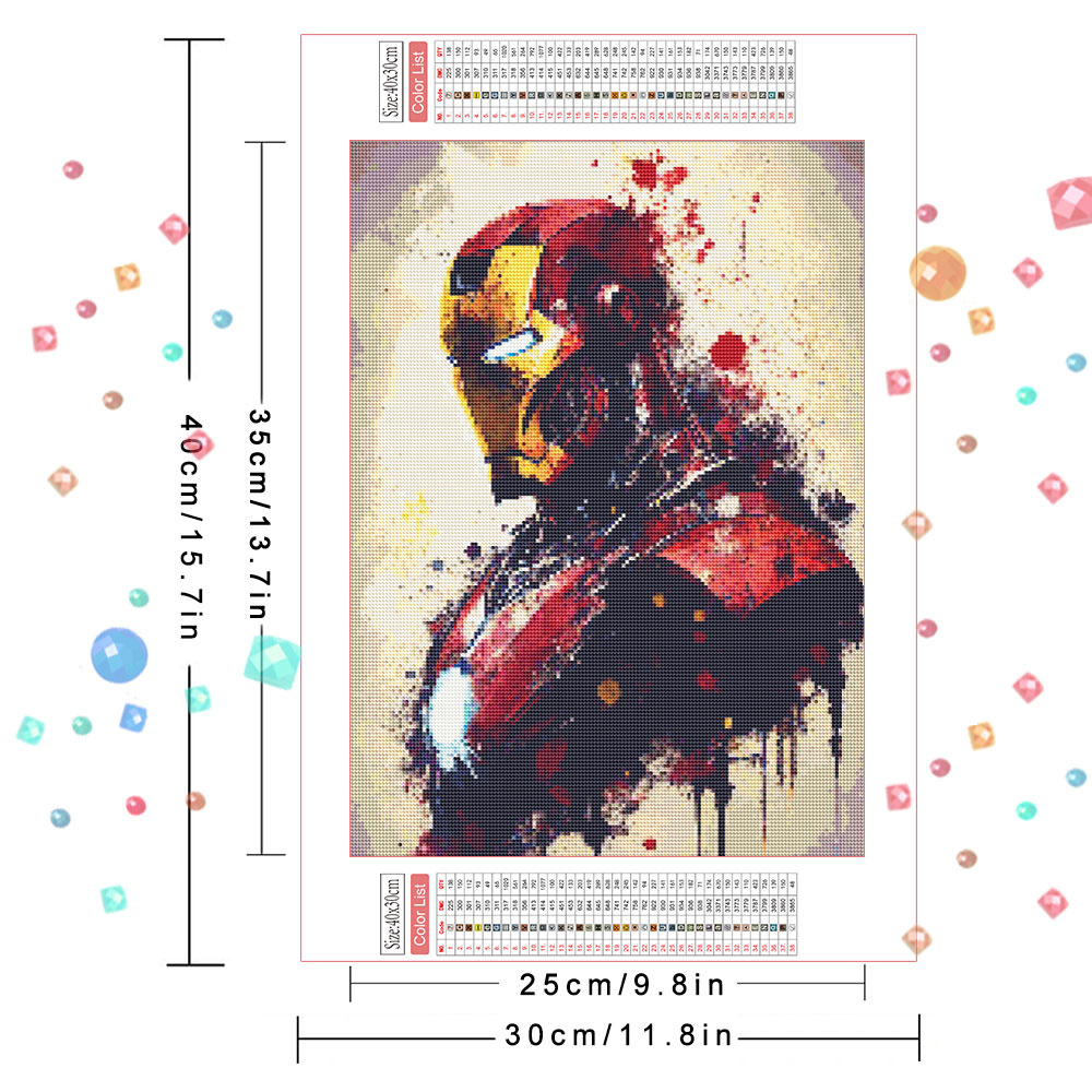 Set de Pintura de Diamantes DI - Model Kit Iron Man reseña y precio